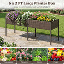 Raised Garden Bed with Legs and Removable Liner - 73 Inch