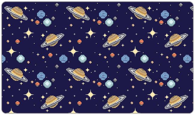 Pixel Planets Playmat