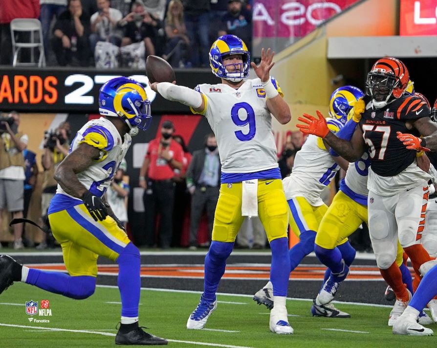 Matthew Stafford Game-Winning Touchdown Super Bowl LVI Los Angeles Rams 8