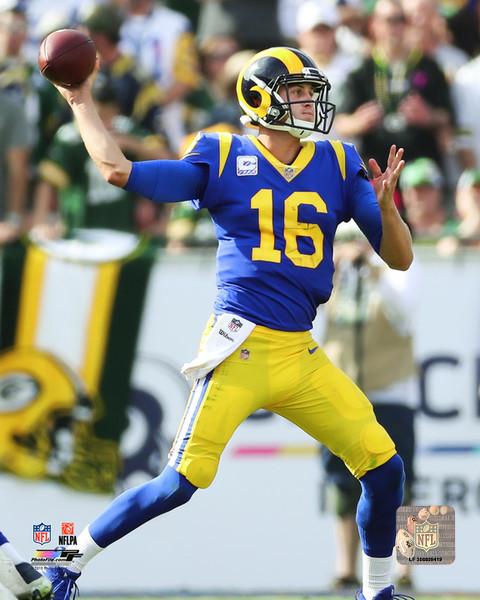 Jared Goff in Action Los Angeles Rams NFL Football 8