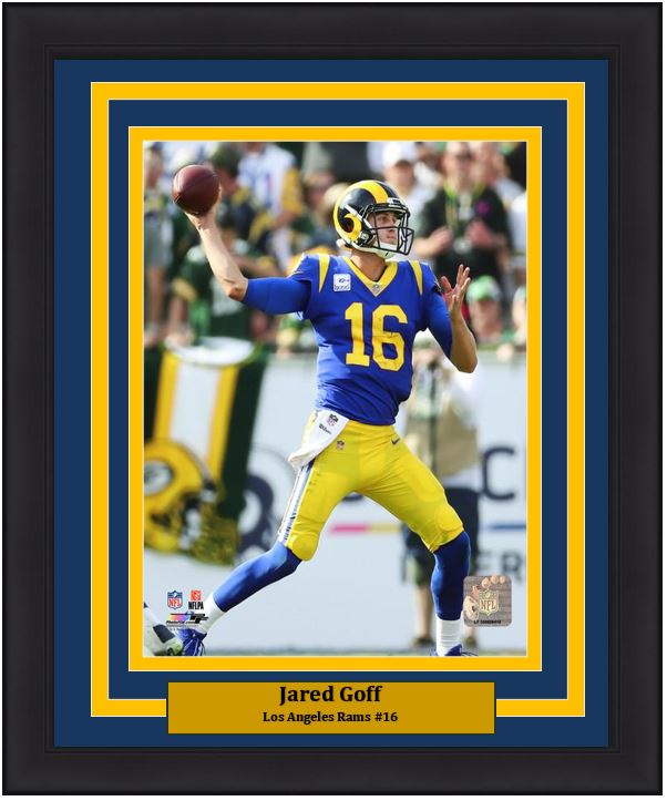Jared Goff in Action Los Angeles Rams NFL Football 8