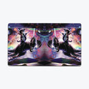 Galaxy Cat On Dinosaur Unicorn in Space Playmat