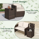 Rattan Propane Tank Cover Patio Hideaway Tank Side Table