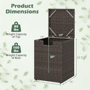 Rattan Propane Tank Cover Patio Hideaway Tank Side Table