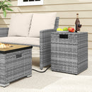 Rattan Propane Tank Cover Patio Hideaway Tank Side Table