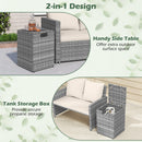 Rattan Propane Tank Cover Patio Hideaway Tank Side Table