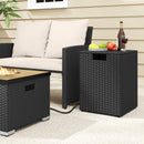 Rattan Propane Tank Cover Patio Hideaway Tank Side Table