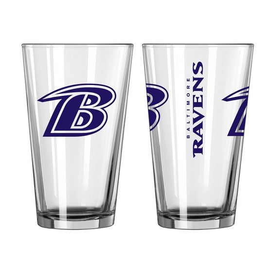 Baltimore Ravens NFL 2-Piece Pint Glass Gift Set