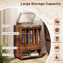 Record Player Stand Turntable Stand with Drawer and Record Holder