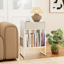 Record Player Stand with Drawer and Record Holder