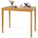 Rectangular Indoor and Outdoor Bar Height Table for Garden