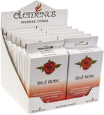 Red Rose Incense Cones Pack of 15