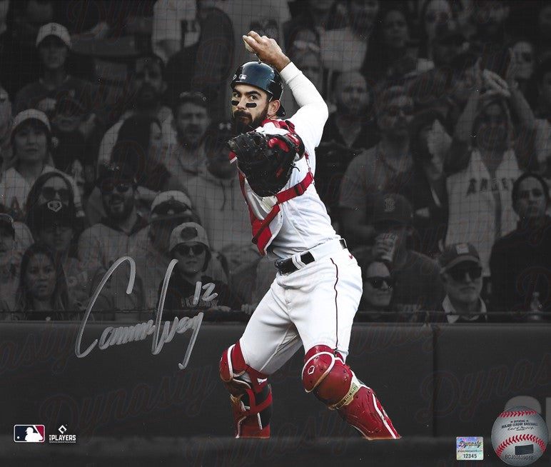 Connor Wong Throwing Action Boston Red Sox Autographed 16