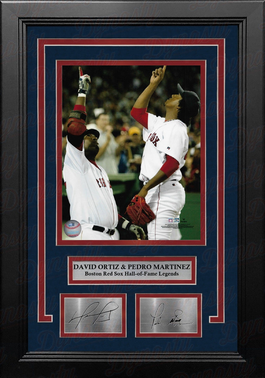David Ortiz & Pedro Martinez Pointing Boston Red Sox 8