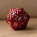 Red Dragon's Egg Metal Dice Set