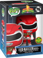 Pop! Digital: Mighty Morphin' Power Rangers- LE1875 Red Ranger Dragon Shield, Power Sword, and Dragon Dagger
