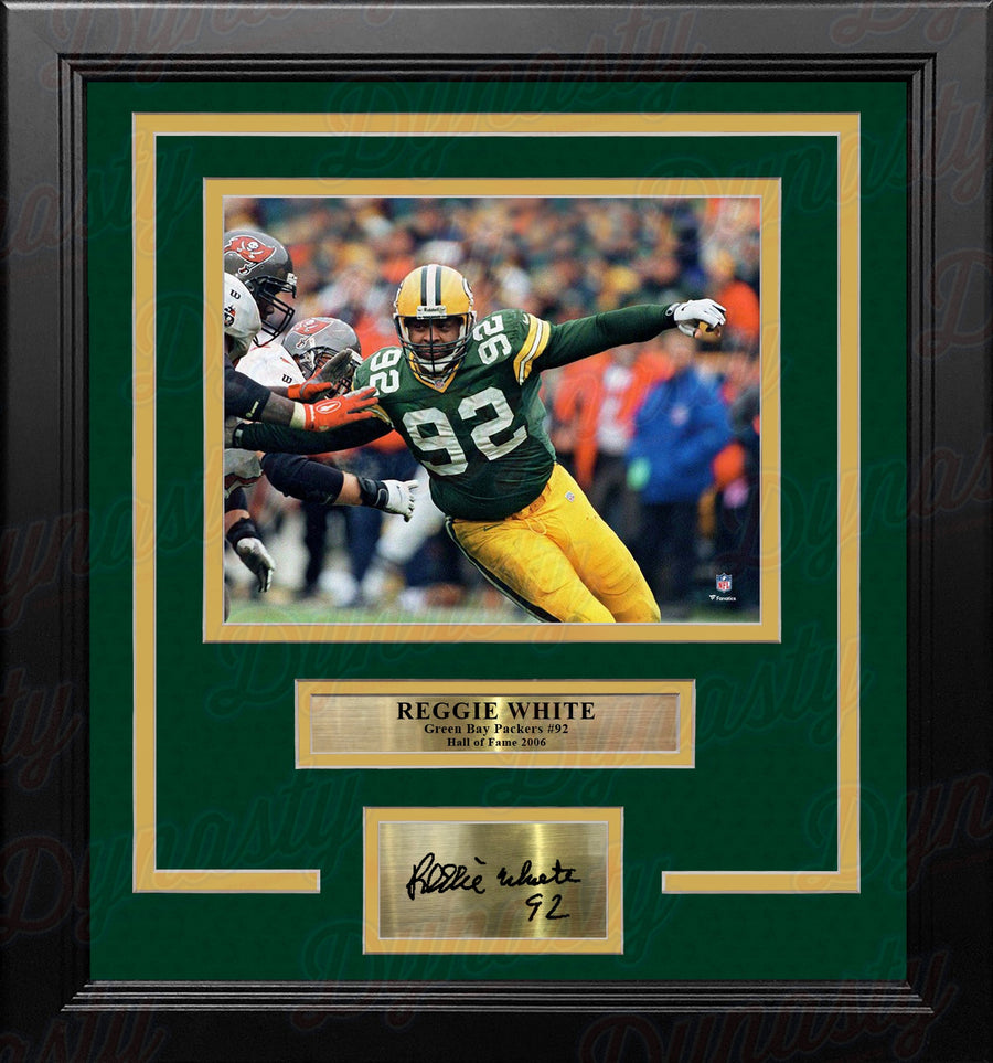 Reggie White in Action Green Bay Packers 8