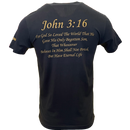 Black John 3:16 Adult T-Shirt