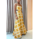 Resort Drawstring Lace-Up Casual Dress [Sizes SM-XL]