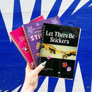 Reusable Sticker Storage Book | I Am Very Emotionally Attached to These Stickers | 50 Blank Pages Silicone Coated Release Paper Album