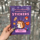 Reusable Sticker Storage Book | I Am Very Emotionally Attached to These Stickers | 50 Blank Pages Silicone Coated Release Paper Album