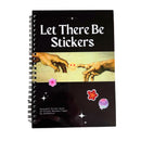 Reusable Sticker Storage Book | Let There Be Stickers | 50 Blank Pages Silicone Coated Release Paper Album