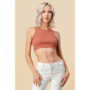 Ribbed Crop Tank Top | Knit Fitted Cropped Casual Style [Available in Sizes SM-L]