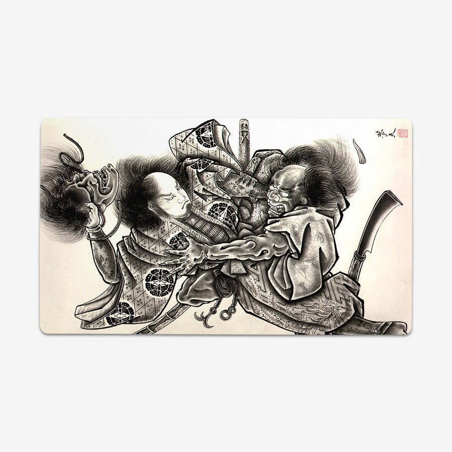 Samurai and Oni Playmat