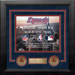 NBA Basketball Photo Picture Frame Kit - Houston Rockets (Navy Matting, Red Trim)