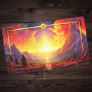 Exploding Red Sunset Landscape Playmat