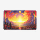 Exploding Red Sunset Landscape Playmat