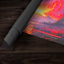 Fire Volcano Landscape Playmat