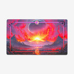 Fire Volcano Landscape Playmat