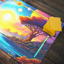 Yellow Sun and Ocean Landscape Playmat