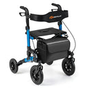Rollator Walker for Seniors Folding Rolling Walker with Seat