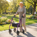 Rollator Walker with Seat and Height Adjustable Handles