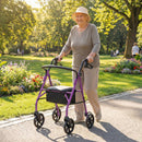 Rollator Walker with Seat and Height Adjustable Handles