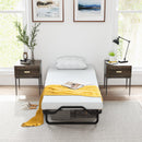 Rollaway Folding Bed with Memory Foam Mattress Made in Italy