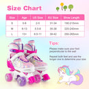 Roller Skates for Teens 4 Sizes Adjustable with Light-up Wheels for Boys Girls Ages 13+