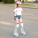 Roller Skates for Teens 4 Sizes Adjustable with Light-up Wheels for Boys Girls Ages 13+