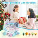 Roller Skates for Teens 4 Sizes Adjustable with Light-up Wheels for Boys Girls Ages 13+