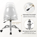 Swivel Acrylic Armless Adjustable Height Office Chair