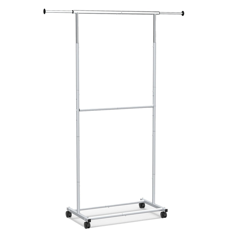 Rolling Clothes Rack Double