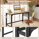 Rolling Computer Desk with Lockable Wheels 48" x 24"