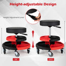 Rolling Mechanic Stool with Adjustable Height and Tool Trays