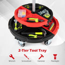 Rolling Mechanic Stool with Adjustable Height and Tool Trays