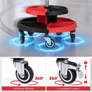Rolling Mechanic Stool with Adjustable Height and Tool Trays
