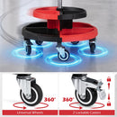 Rolling Mechanic Stool with Adjustable Height and Tool Trays