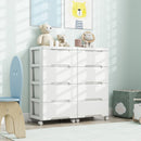 Rolling Storage Cabinet with Universal Wheels and 5/6/7 Drawers-5 Drawers