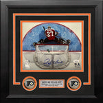 Ron Hextall Above the Crease Philadelphia Flyers Autographed 8" x 10" Framed Hockey Photo
